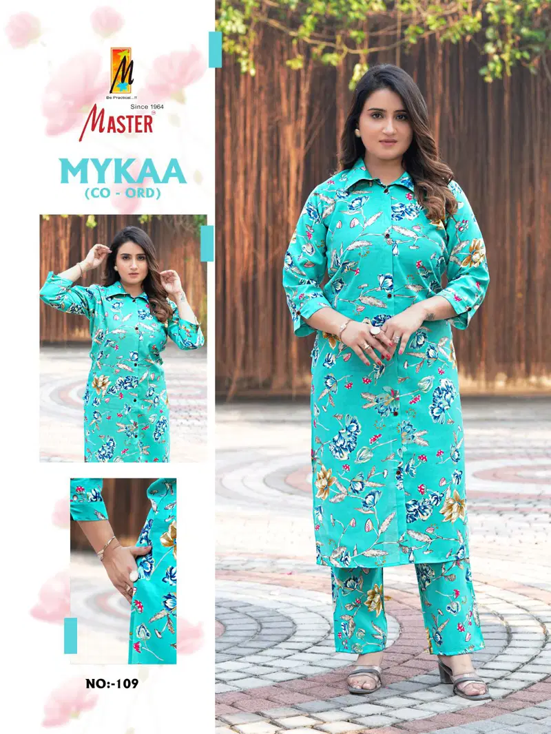 Mykaa By Master Chanderi Roman Printed Cord Set Suppliers In India